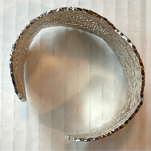 AURELIE BIDERMANN Rose Gold Lace Cuff Bracelet Authentic Jewelry France Like New - Picture 10 of 14